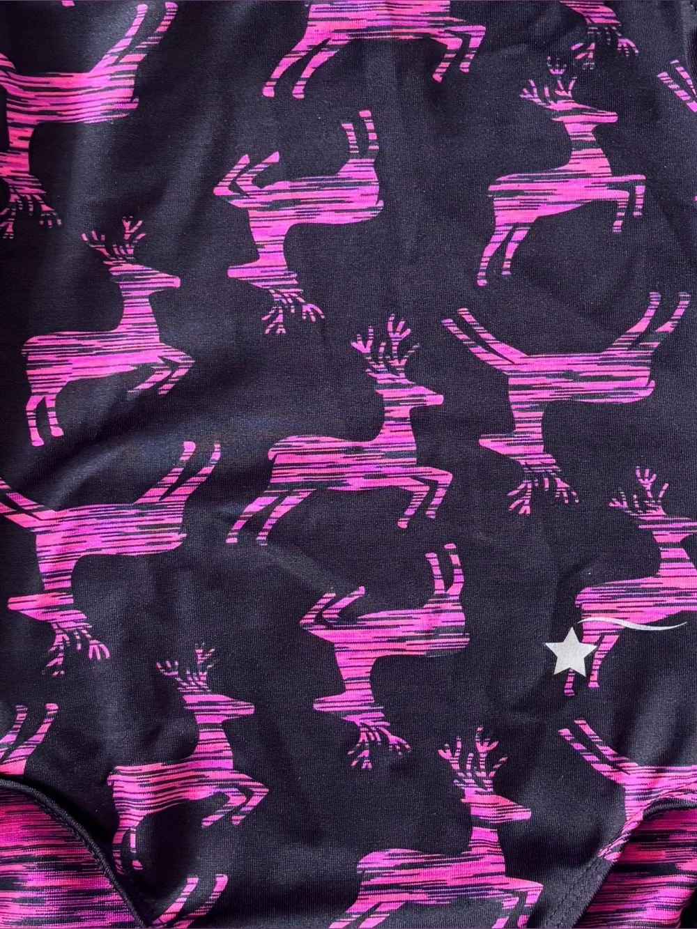 Destira Lot of 2 Gymnastic Leotards~Toucan & Reindeer Print CXS